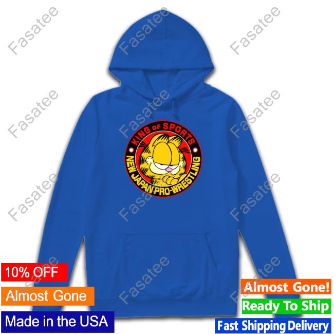 "Street Smart" Adam Sanders Garfield King Of Sports New Japan Pro Wrestling T Shirt "Street Smart" Adam Sanders Garfield King Of Sports New Japan Pro Wrestling T Shirt