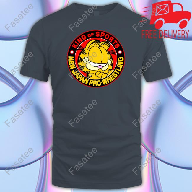 "Street Smart" Adam Sanders Garfield King Of Sports New Japan Pro Wrestling T Shirt "Street Smart" Adam Sanders Garfield King Of Sports New Japan Pro Wrestling T Shirt