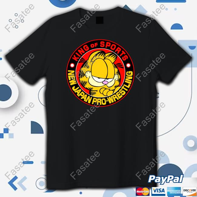 "Street Smart" Adam Sanders Garfield King Of Sports New Japan Pro Wrestling T Shirt